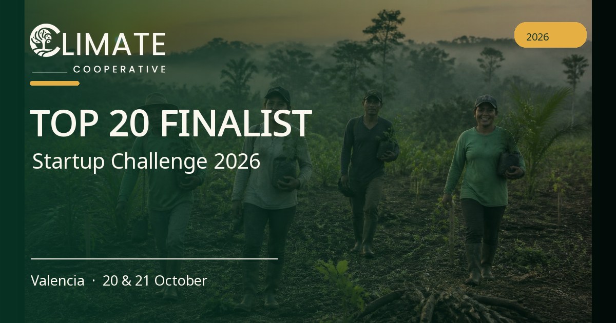 Top 20 finalist, Startup Challenge 2026, Valencia on 20 and 21 October